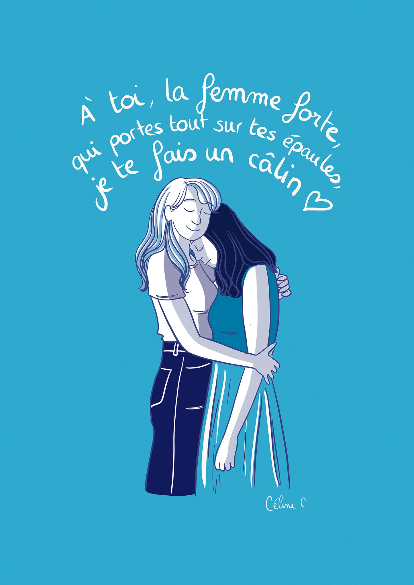 À toi, la femme forte – Illustration à télécharger et imprimer