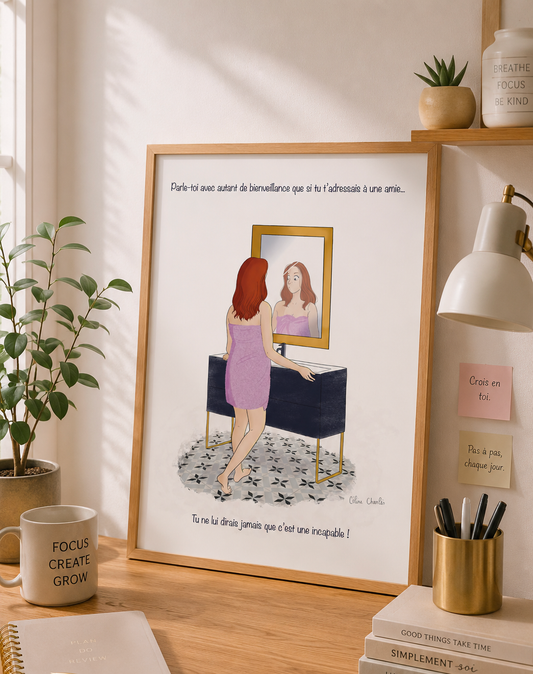 Parle-toi avec bienveillance – Illustration à télécharger et imprimer