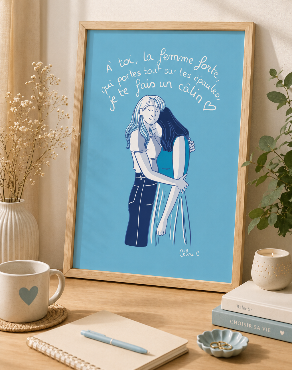 À toi, la femme forte – Illustration à télécharger et imprimer