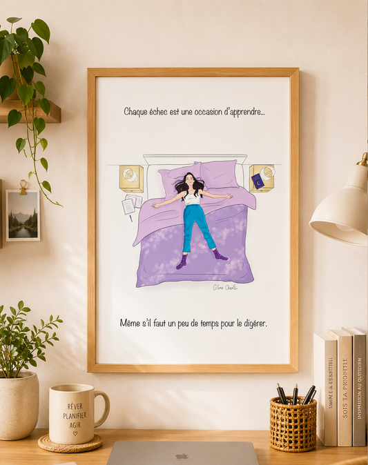 Chaque échec est une occasion d'apprendre – Illustration à télécharger et imprimer